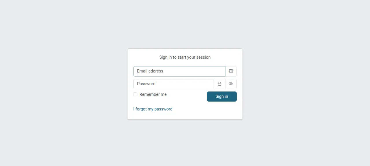 The Firefly III sign-in page